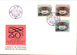 PORTUGAL FDC 1968 EDUCATION NATIONALE - FDC