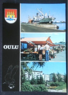 ►Oritkari   FINLAND   Port D'Oulu  (Navire De Commerce "M/S Aqiteli Ou Adeteli ) En Multivues - Commercio