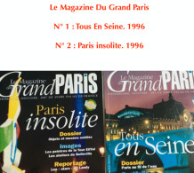 Le Grand Paris : 2 Encarts Publiés Par Libération (10 pages - 2014/18) +  Le Magazine Du Grand Paris N° 1 : Tous En Sein - Géographie