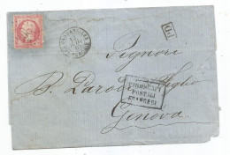 BFE TURQUIE - LES DARDANELLES GC.5084/ N°24+Càd T.15+"PD" Noir - 1865 - 1862 Napoleon III