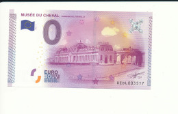 2015-1 - Billet Souvenir - 0 Euro - UEDL- MUSÉE DU CHEVAL DOMAINE DE CHANTILLY -  n° 3517 - Billet épuisé - Essais Privés / Non-officiels