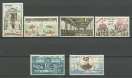 MONACO 1960 N° 526/531 ** Neufs MNH Superbes C 11 € Musée Océanographique Bateaux Navire Scientifique Hirondelle Ier - Unused Stamps