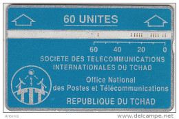 CHAD - Telecom Logo(blue 60 Units), CN : 305D, Tirage 20000, Used - Chad