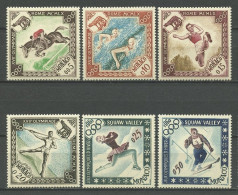 MONACO 1960 N° 532/537 ** Neufs MNH Superbes C 8 € JO De Squaw Valley Rome Hippisme Natation Patinage Saut - Ungebraucht