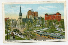 AK 213380 USA - Michigan - Detroit - Central M.E. Church Hotel Wolverine And Y.M.C.A. - Detroit