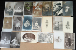 Lot De 20 CARTES PHOTOS DE BÉBÉS (3) -  Toutes Sont Visibles - 5 - 99 Postkaarten