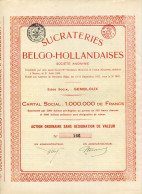 SUCRATERIES BELGO-HOLLANDAISES (Gembloux) - Agriculture