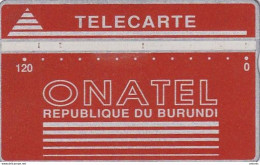 BURUNDI - Onatel Logo(red 120 Units), CN : 406A, Tirage 12000, Used - Burundi