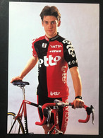 Nico Mattan - Lotto - 1995 - Carte / Card - Cyclists - Cyclisme - Ciclismo -wielrennen - Radsport