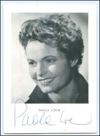 V4169/ Schauspielerin Paola Loew Original Autogramm AK  - Autographs