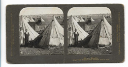 Y24204/ Stereofoto Marokko Lager Der Truppen Des Sultan Abd Ul Asis Foto Ca.1900 - Unclassified