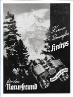 XX15412/ Kosmos Prismaglas Knirps  Fernglas  Kosmos Stuttgart, Faltblatt Ca.1935 - Werbung