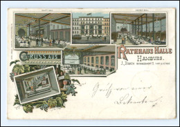 XX14625/ Gruß Aus Hamburg  Rathaus-Halle Litho AK Ca.1900 - Mitte