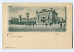 XX00237/ Gruß Aus Leipzig   Bahnhöfe AK Ca.1900  - Leipzig