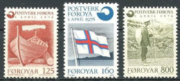 Feroe  15/17 ** MNH. 1976 - Faroe Islands