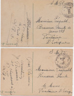 Postes Militaires Belgique - 1922 - Belgie Legerposterij N° 7 - Service Militaire Belge -  Berlin Naar Fontaine L'Eveque - Storia Postale