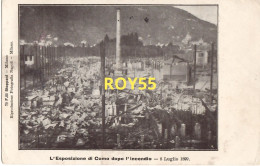 Lombardia-como Incendio Del 8 Luglio 1899 Veduta Como Dopo L'incendio Fine 900  ( F.piccolo/v.retro) - Como