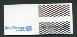 Ticket - Essai De Marquage De Distributeur De Tickets De Métro RATP Et Train SNCF (Ile-de-France - Mobilités" - Europe