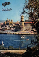 MARSEILLE La Cathedrale Et Le Fort Saint Jean Vus Du Pharo 22(scan Recto-verso) MA1723 - Joliette, Port Area