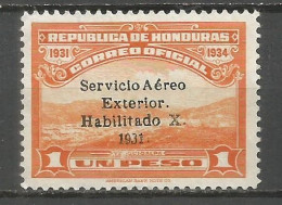 HONDURAS CORREO AEREO YVERT NUM. 55 NUEVO SIN GOMA - Honduras