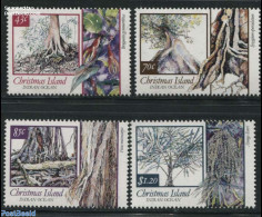 Christmas Islands 1991 Trees 4v, Mint NH, Nature - Trees & Forests - Rotary, Lions Club
