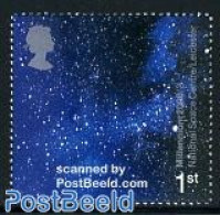 Great Britain 2000 Millennium 1v From Booklet, Mint NH, Science - Astronomy - Unused Stamps