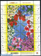 Netherlands 2007 Flowers 10v M/s (stamps Contain Real Flowerseeds), Mint NH, Nature - Various - Flowers & Plants - Oth.. - Nuovi