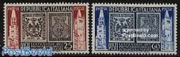 Italy 1952 Modena & Parma Stamp Centenary 2v, Unused (hinged), 100 Years Stamps - Stamps On Stamps - Autres & Non Classés