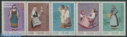 Finland 1973 Costumes 5v [::::], Mint NH, Transport - Various - Ships And Boats - Costumes - Textiles - Nuevos