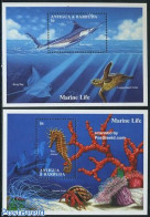 Antigua & Barbuda 1994 Marine Life 2 S/s, Mint NH, Nature - Fish - Turtles - Fische