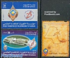 Kuwait 2002 Science Development 3v, Mint NH, Transport - Various - Ships And Boats - Maps - Schiffe