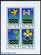 Turks And Caicos Islands 1998 Int. Ocean Year 4v M/s, Mint NH, Nature - Environment - Protección Del Medio Ambiente Y Del Clima