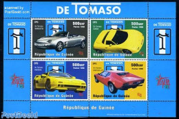 Guinea, Republic 1998 De Tomaso 4v M/s, Mint NH, Transport - Automobiles - Voitures