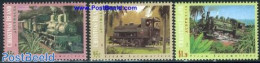 Christmas Islands 1994 Railways 3v, Mint NH, Transport - Railways - Eisenbahnen