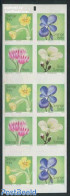 Sweden 2012 Flowers Foil Booklet S-a, Mint NH, Nature - Flowers & Plants - Stamp Booklets - Neufs