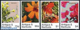 Antigua & Barbuda 2007 Flowers 4v, Mint NH, Nature - Flowers & Plants - Antigua And Barbuda (1981-...)