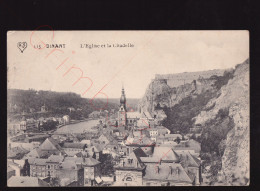 Dinant - L'Eglise Et La Citadelle - Postkaart - Dinant