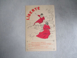 LIBERTE CARTE ILLUSTRATEUR FEMME AMNISTIE CONDAMNE DELIT OPINION ET FAITS DE GREVE - Evènements