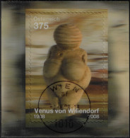 Autriche 2008 Y&T 2586 / BF 48. Archéologie, La Vénus De Willendorf. Lenticulaire - Usados