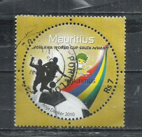 MAURITIUS 2010 - WORLD CUP FOOTBALL  - POSTALLY USED OBLITERE GESTEMPELT USADO - 2010 – South Africa