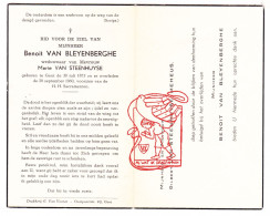 DP Benoit Van Bleyenberghe ° Gent 1875 † 1960 X Marie Van Steenhuyse // Meheus - Images Religieuses