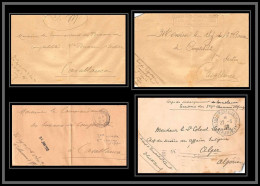 0890 Lot 4 Région Meknès Chasseurs D'afrique Lettre Cover Occupation Du Maroc War - Collections