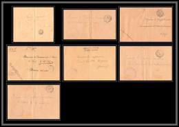 0849 Lot 8 Lettres Meknès Isolés Métropolitains El Hajeb 1913 Lettre Cover Occupation Du Maroc War Dont Signé - Sammlungen