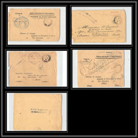 0796 Lot 4 Lettres 2ème Escadron Saphis Marocains Lettre Cover Occupation Du Maroc War Dont 2 Signé Zidalin  - Collezioni