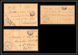 0739 Lot 3 Devants De Lettres Region Chaouia Bureaux De Comptabilité Casablanca Lettre Occupation Du Maroc Signé Rose - Sammlungen