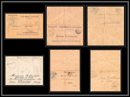 0534 Lot 4 Lettres Force Publique Gendarmerie Lettre Cover Occupation Du Maroc War Signées Secteur 17 - Collections