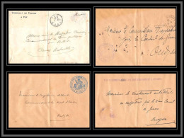 1473 Lot 4 Lettres France Guerre Cercle Oudjda Haut Commissariat Du Gouvernement Cover Occupation Du Maroc War DISCOUNT - Collections