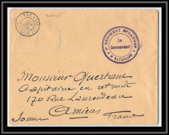 1102 2ème Régiment étranger 6ème Bataillon 21/8/1912 Lettre Cover Occupation Du Maroc War - Covers & Documents