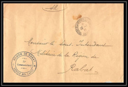 0987 1914/1918 Zaers Commandant De Cercle Rabat 1914 - Lettres & Documents