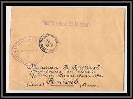 0986 Zaers Commandant De Cercle Rabat 1912 Lettre Cover Occupation Du Maroc War état Superbe - Storia Postale